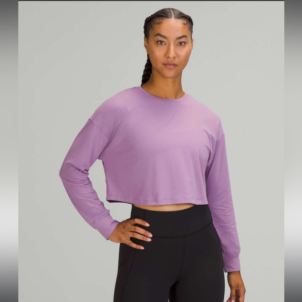 lululemon athletica Purple Cropped Top